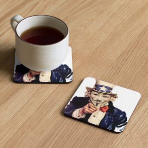 Cork-back coaster