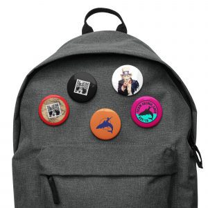 Set of pin buttons